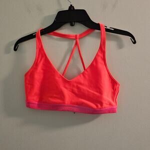 Under Armour Women's Sports Compression Bra Strappy, Pink, Estimated Size XS